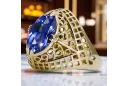 Ring Sapphire 14K Yellow gold Vintage vrc030y